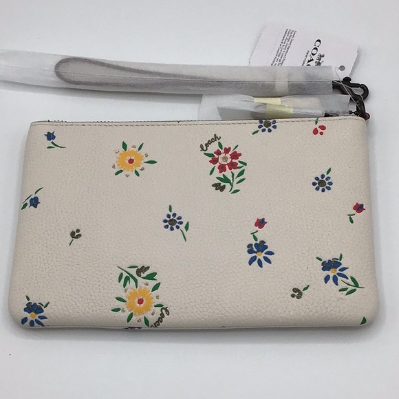 Coach Large Wildflower Wristlet Wallet - Picture 5 of 7
